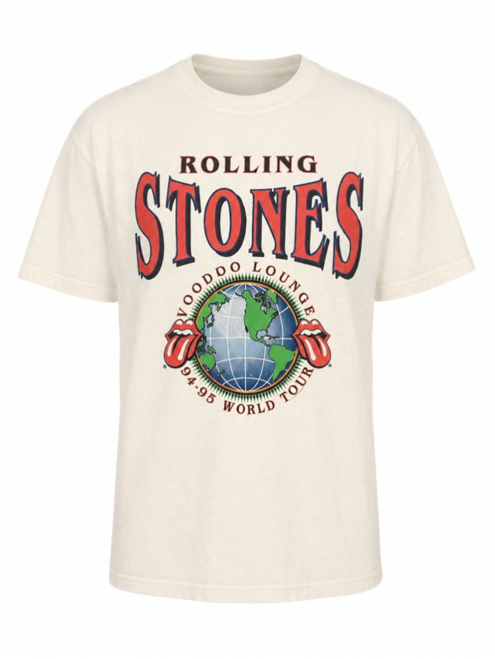 NWOT Vintage 1994 Rolling Stones Voodoo Lounge Tour T Shirt Brockum USA Sz L